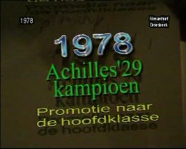 1978 Achilles'29 promotie naar de hoofdklasse.